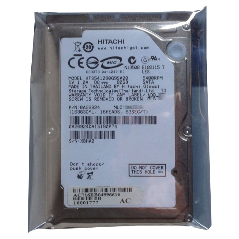 Hitachi 0A26924 - 80GB 5.4K SATA 1.5Gbps 2.5Inch 8MB Cache Hard Drive