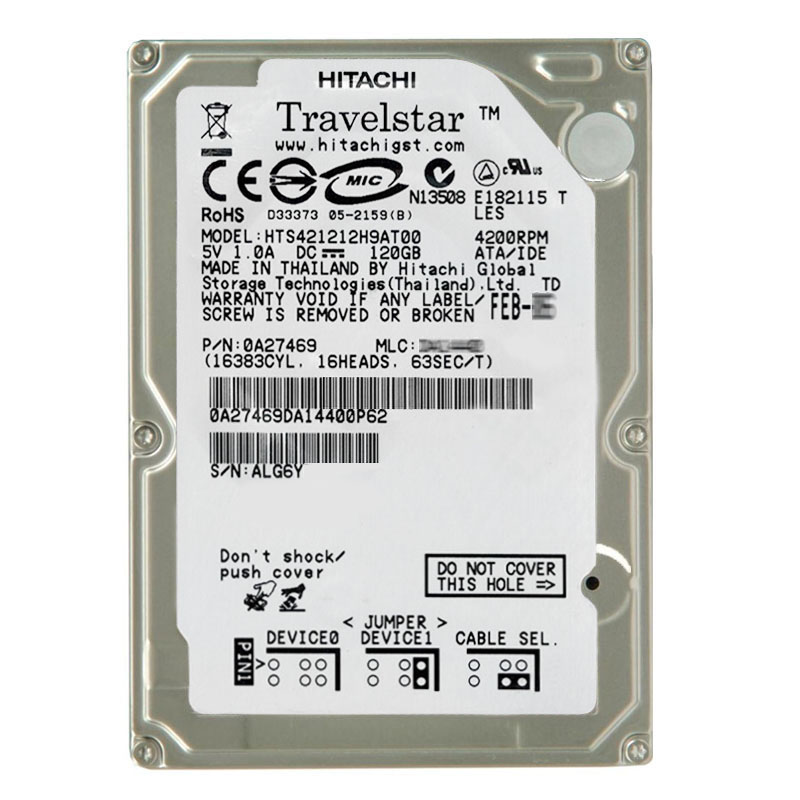 Hitachi 0A27469 - 120GB 4.2K IDE 2.5Inch 8MB Cache Hard Drive
