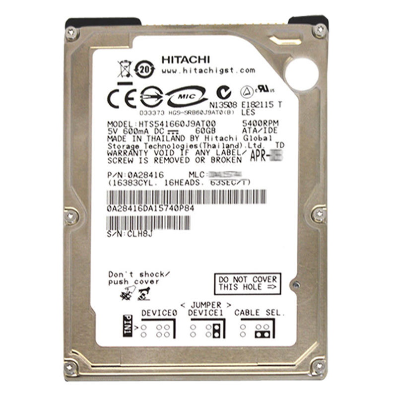 Hitachi 0A28416 - 60GB 5.4K IDE 2.5Inch 8MB Cache Hard Drive