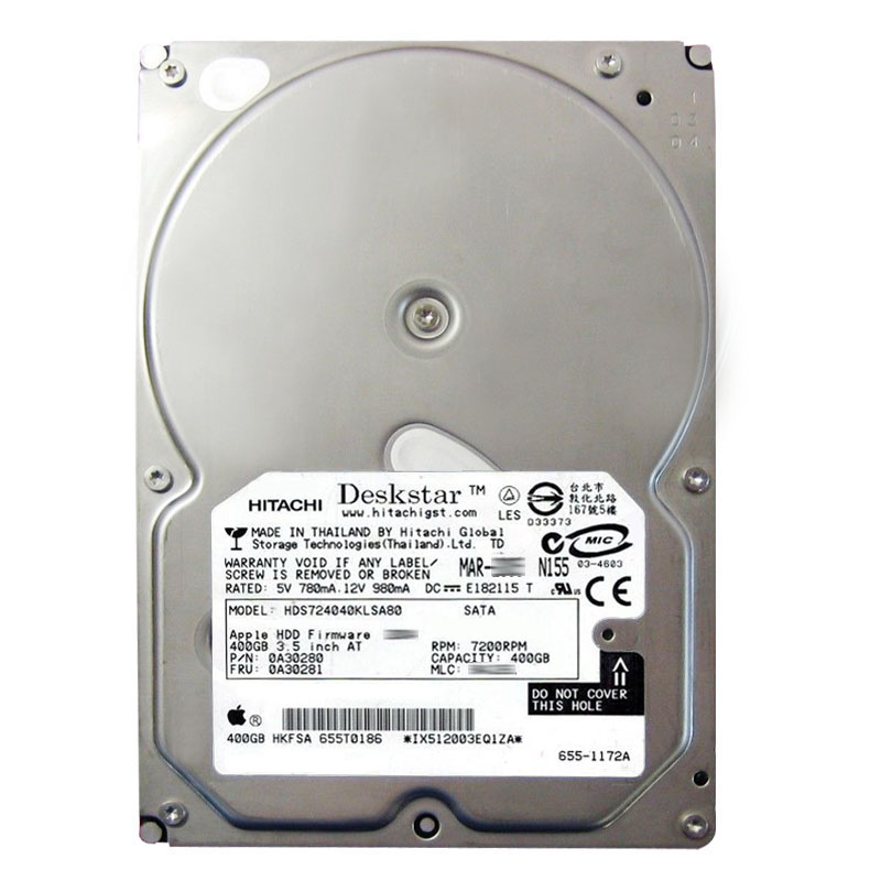 Hitachi 0A30280 - 400GB 7.2K SATA 1.5Gbps 3.5Inch 8MB Cache Hard Drive