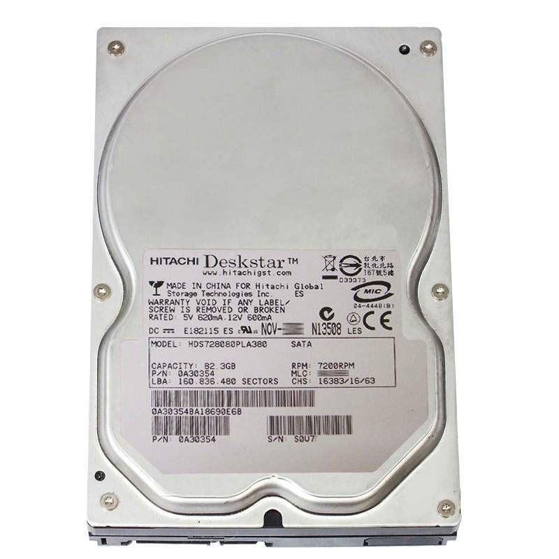 Hitachi 0A30354 - 82.3GB 7.2K SATA 3.0Gbps 3.5Inch 8MB Cache Hard Drive