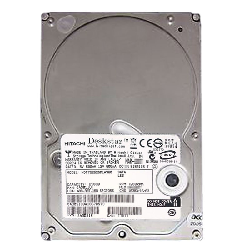 Hitachi 0A30518 - 250GB 7.2K SATA 3.5Inch 8MB Cache Hard Drive