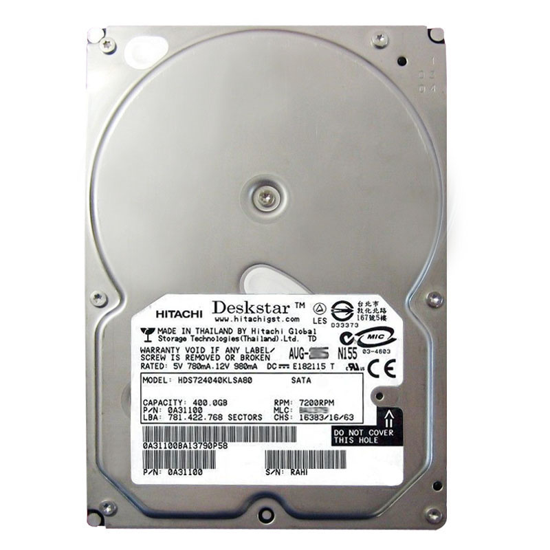 Hitachi 0A31100 - 400GB 7.2K SATA 3.5" Hard Drive