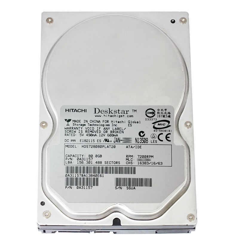 Hitachi 0A31157 - 80GB 7.2K IDE 3.5Inch 2MB Cache Hard Drive