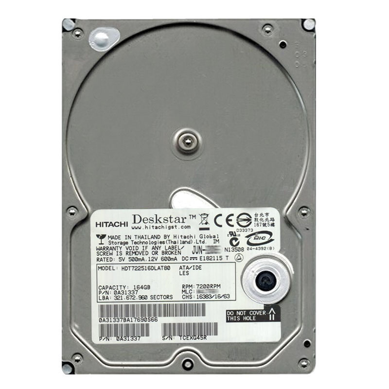 Hitachi 0A31337 - 164GB 7.2K IDE 3.5Inch 8MB Cache Hard Drive