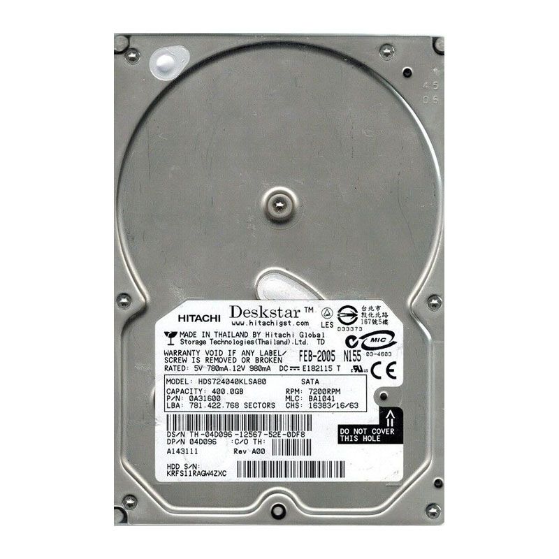 Dell 0A31600 - 400GB 7.2K SATA 3.5" Hard Drive