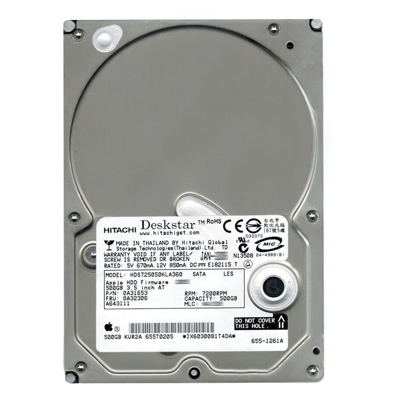Hitachi 0A31653 - 500GB 7.2K SATA 3.0Gbps 3.5Inch 16MB Cache Hard Drive