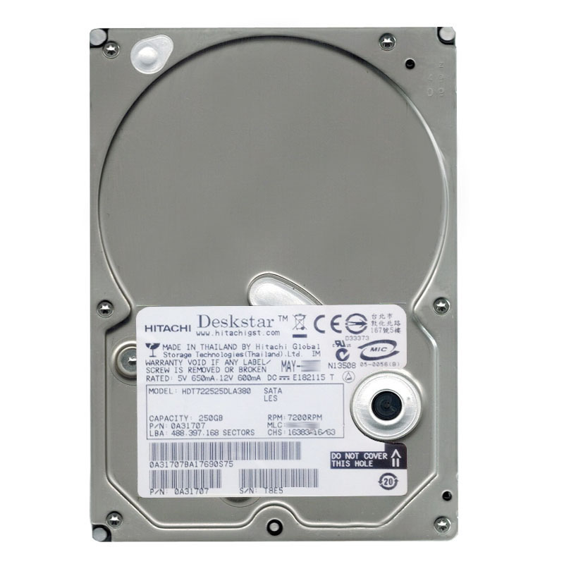 Hitachi 0A31707 - 250GB 7.2K SATA 3.0Gbps 3.5Inch 8MB Cache Hard Drive