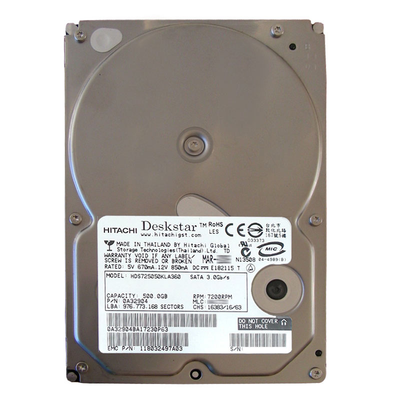 Hitachi 0A32904 - 500GB 7.2K SATA 3.0Gbps 3.5Inch 16MB Cache Hard Drive