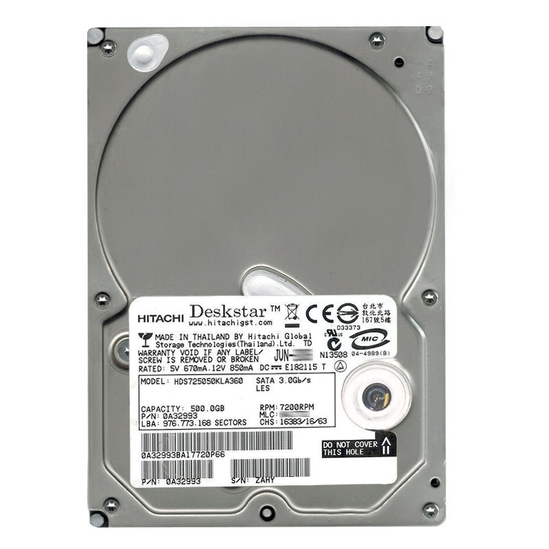 Hitachi 0A32993 - 500GB 7.2K SATA 3.0Gbps 3.5Inch 16MB Cache Hard Drive
