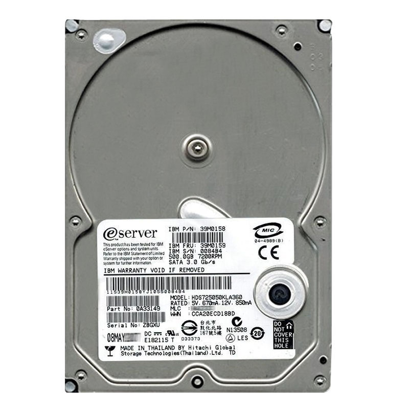 Hitachi 0A33149 - 500GB 7.2K SATA 3.0Gbps 3.5Inch 16MB Cache Hard Drive