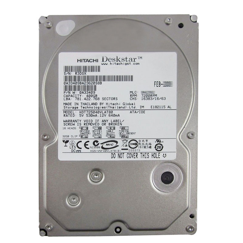 Hitachi 0A33409 - 400GB 7.2K IDE 3.5Inch 8MB Cache Hard Drive