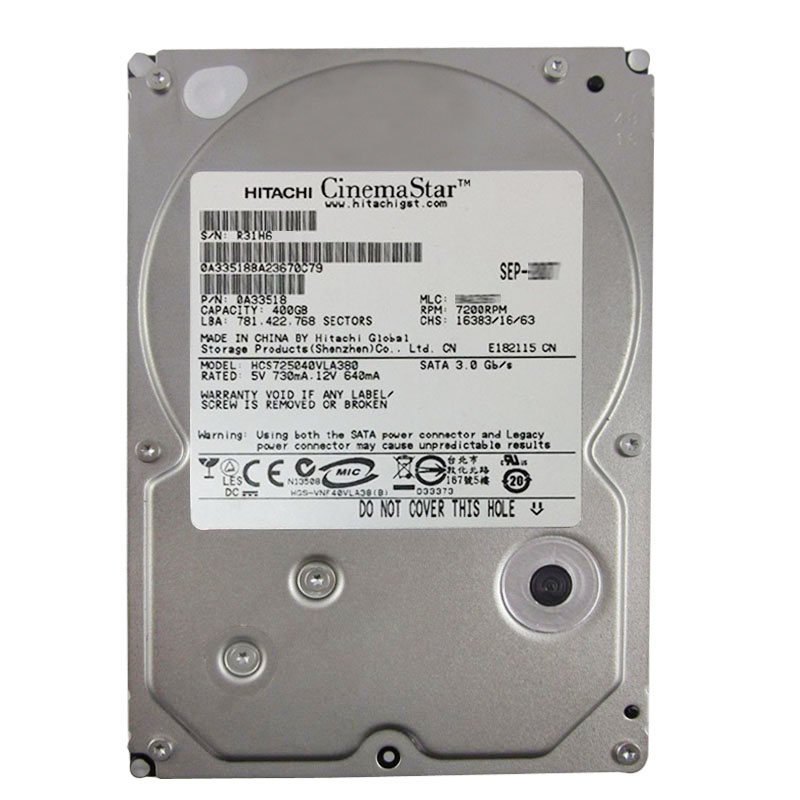 Hitachi 0A33518 - 400GB 7.2K SATA 3.0Gbps 3.5Inch Hard Drive