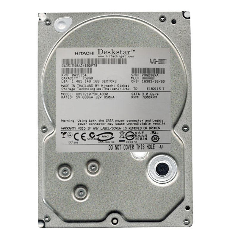 Hitachi 0A35154 - 750GB 7.2K SATA 3.0Gbps 3.5Inch 32MB Cache Hard Drive