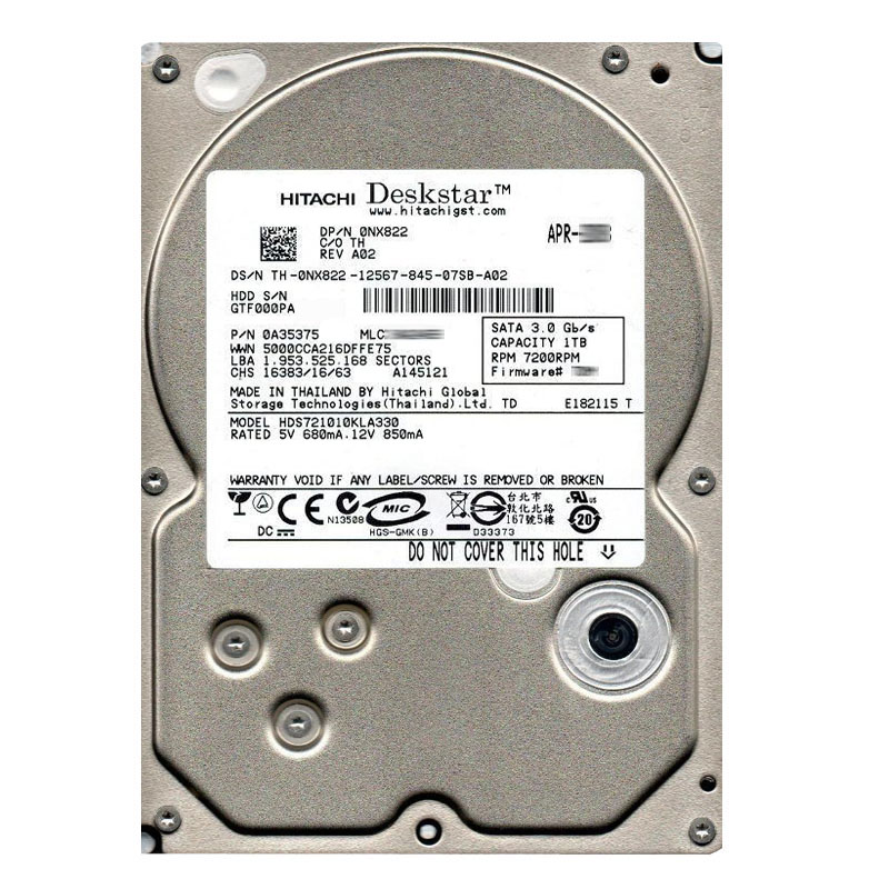Hitachi 0A35375 - 1TB 7.2K SATA 3.0Gbps 3.5Inch 32MB Cache Hard Drive