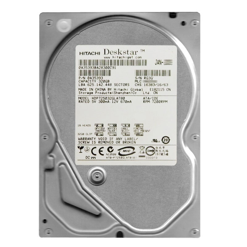 Hitachi 0A35393 - 320GB 7.2K IDE 3.5Inch 8MB Cache Hard Drive