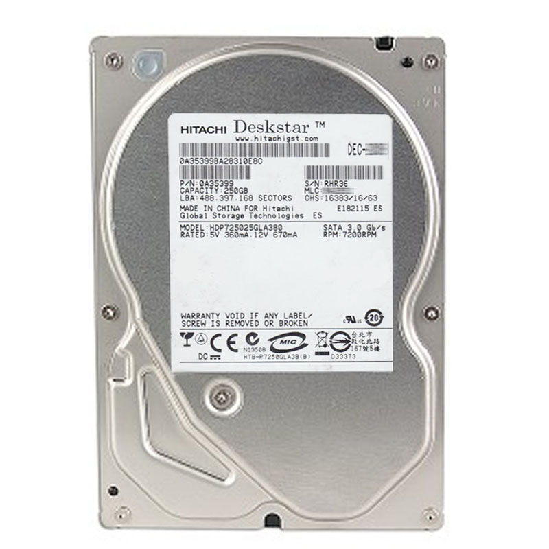 Hitachi 0A35399 - 250GB 7.2K SATA 3.0Gbps 3.5Inch 8MB Cache Hard Drive