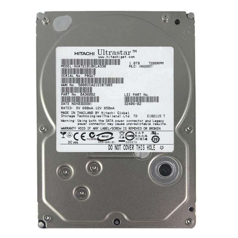 Hitachi 0A36002 - 1TB 7.2K SATA 3.0Gbps 3.5Inch 32MB Cache Hard Drive