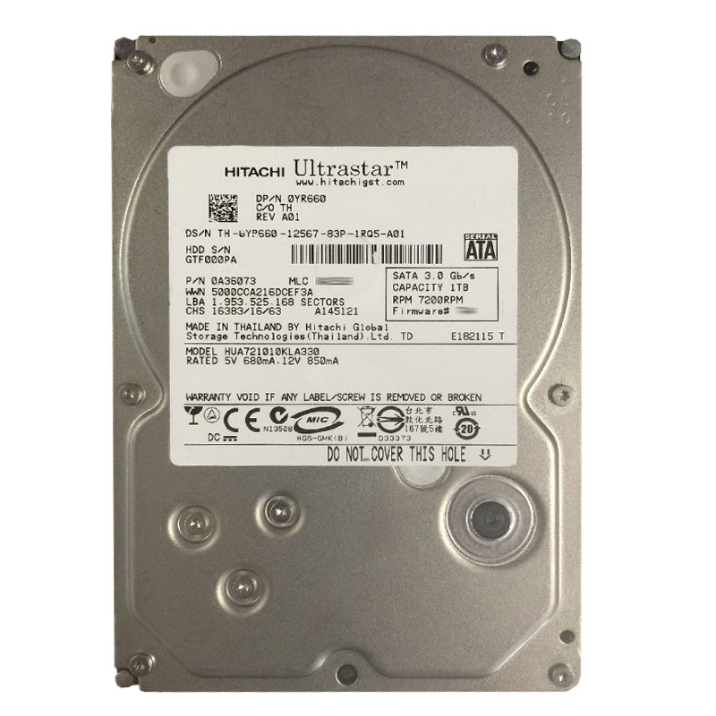 Hitachi 0A36073 - 1TB 7.2K SATA 3.0Gbps 3.5Inch 32MB Cache Hard Drive