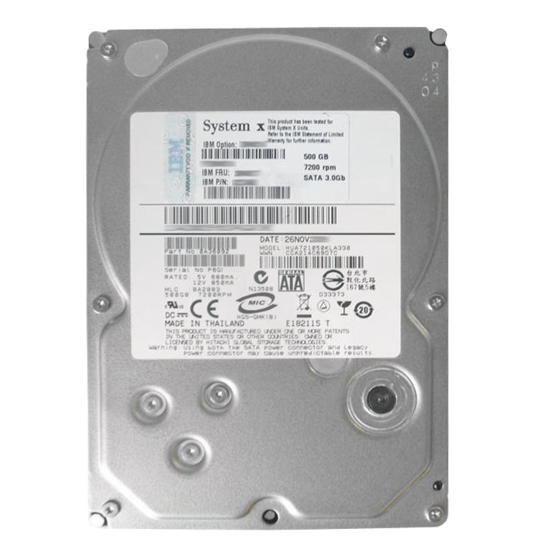 IBM 0A36092 - 500GB 7.2K SATA 3.0Gbps 3.5" Hard Drive
