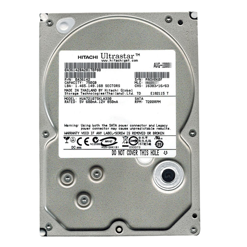 Hitachi 0A36142 - 750GB 7.2K SATA 3.0Gbps 3.5Inch 32MB Cache Hard Drive