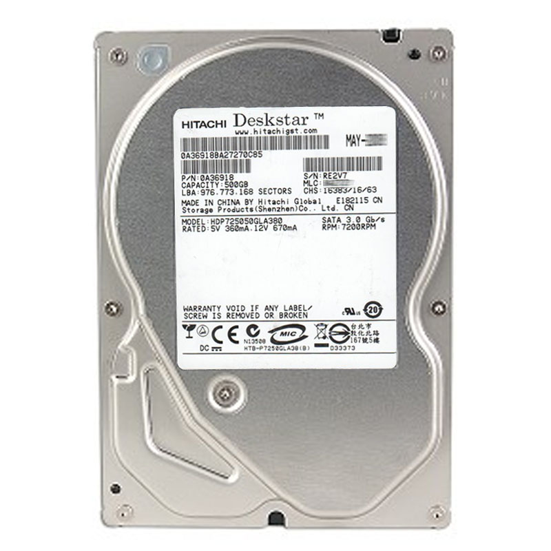 Hitachi 0A36918 - 500GB 7.2K SATA 3.0Gbps 3.5Inch 8MB Cache Hard Drive