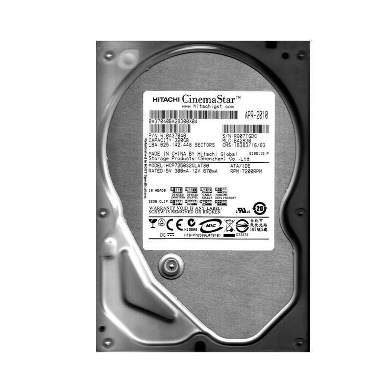 Hitachi 0A37040 - 320GB 7.2K IDE 3.5" Hard Drive