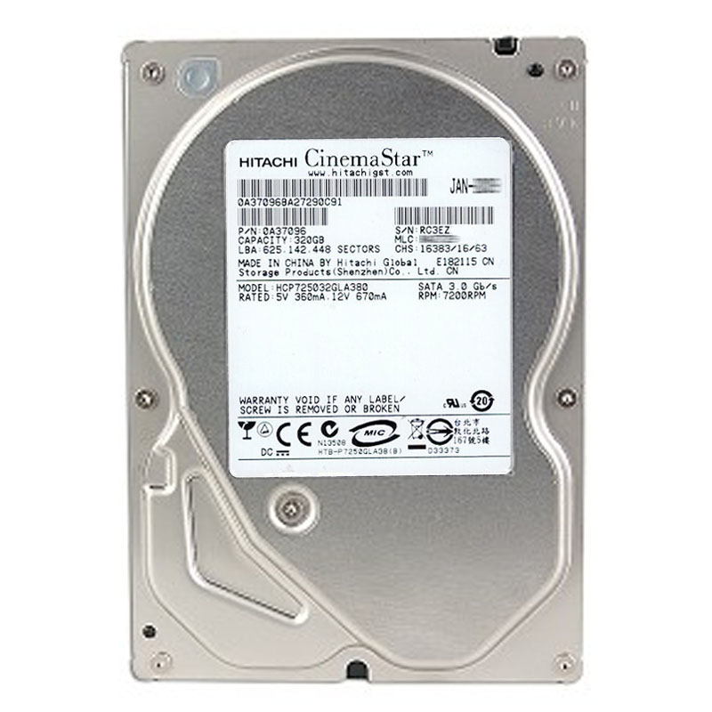 Hitachi 0A37096 - 320GB 7.2K SATA 3.0Gbps 2.5Inch 8MB Cache Hard Drive