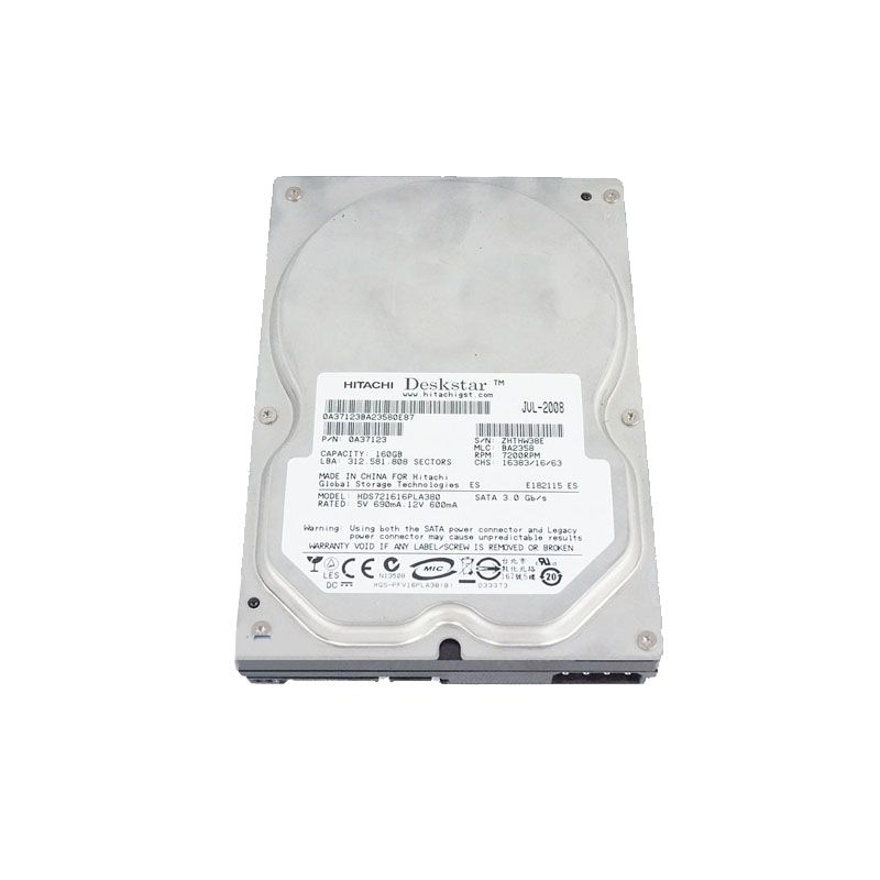 Hitachi 0A37123 - 160GB 7.2K SATA 3.5" Hard Drive