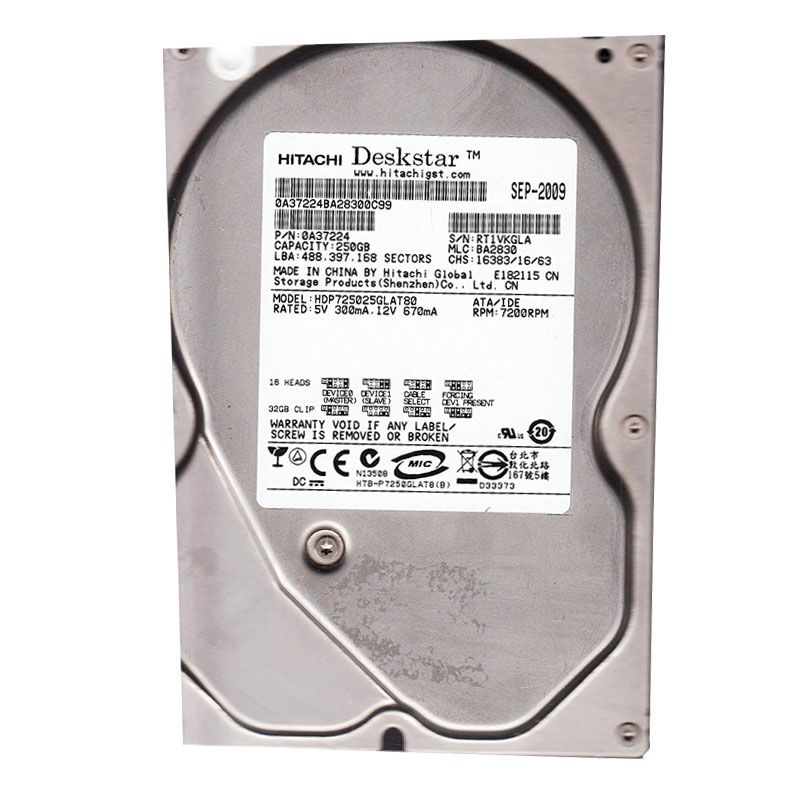 Hitachi 0A37224 - 250GB 7.2K IDE 3.5" Hard Drive