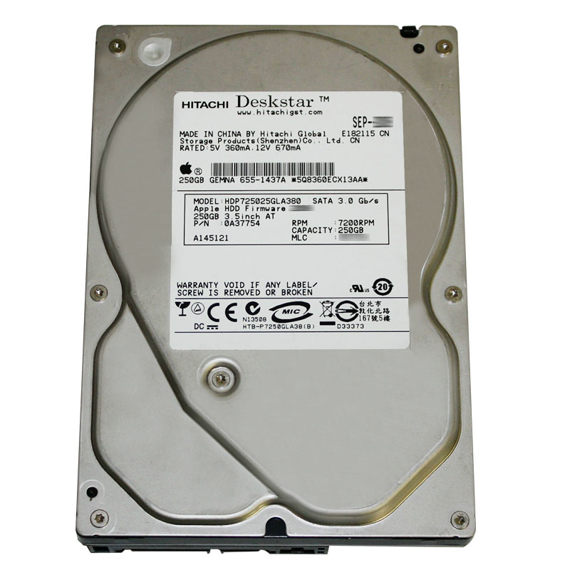 Hitachi 0A37754 - 250GB 7.2K SATA 3.0Gbps 3.5Inch 8MB Cache Hard Drive