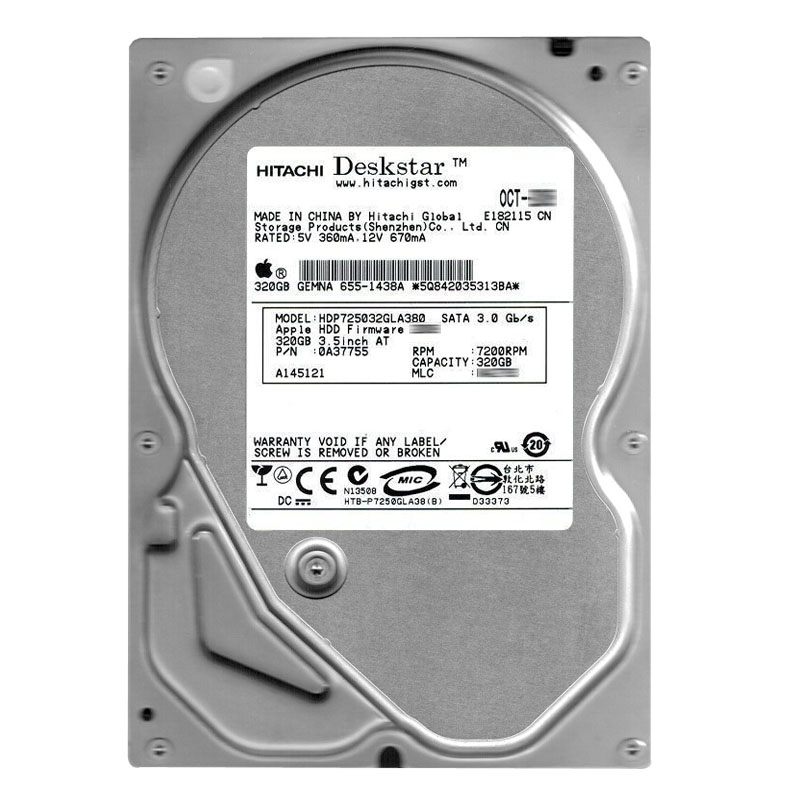 Hitachi 0A37755 - 320GB 7.2K SATA 3.0Gbps 3.5Inch 8MB Cache Hard Drive