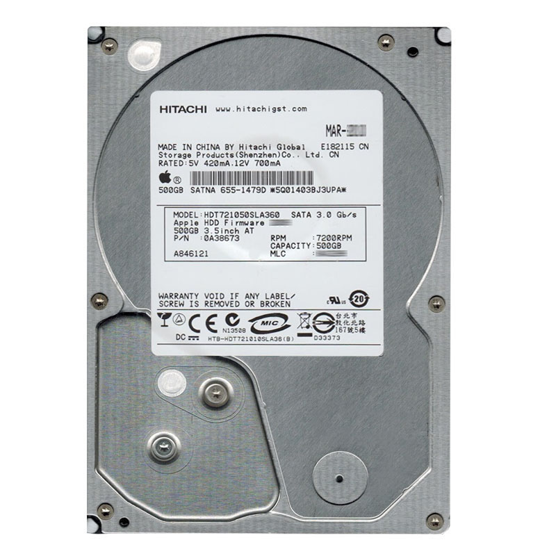 0A38673.jpg Hitachi 0A38673 - 500GB 7.2K SATA 3.0Gbps 3.5Inch 16MB Cache Hard Drive - Image 1