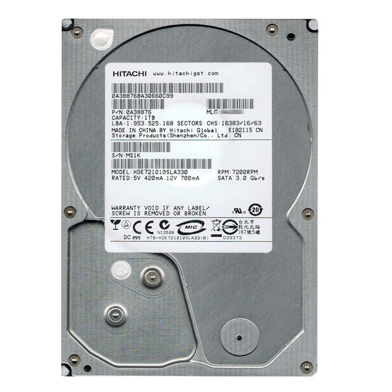 Hitachi 0A38876 - 1TB 7.2K SATA 3.0Gbps 3.5Inch 32MB Cache Hard Drive