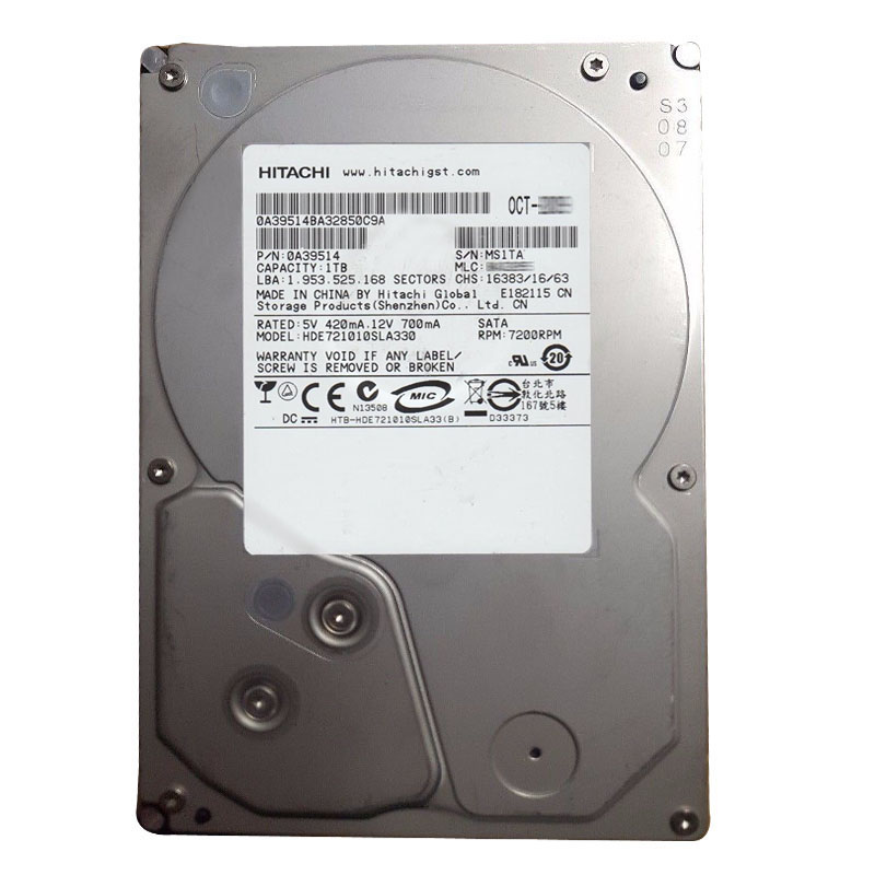 Hitachi 0A39514 - 1TB 7.2K SATA 3.5Inch Hard Drive