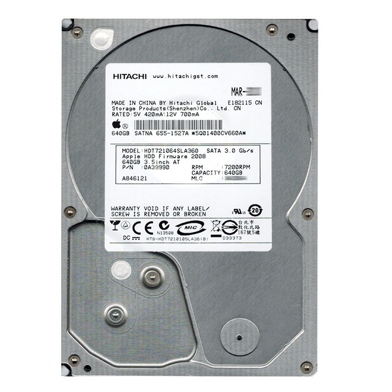 Hitachi 0A39990 - 640GB 7.2K SATA 3.0Gbps 3.5Inch 16MB Cache Hard Drive