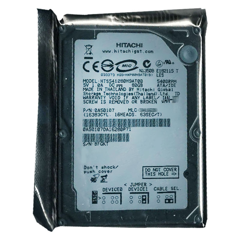Hitachi 0A50107 - 80GB 5.4K IDE 2.5Inch 8MB Cache Hard Drive