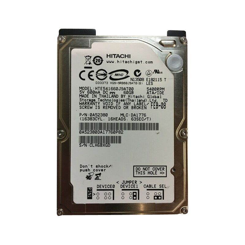 Hitachi 0A52380 - 60GB 5.4K IDE 2.5" Hard Drive