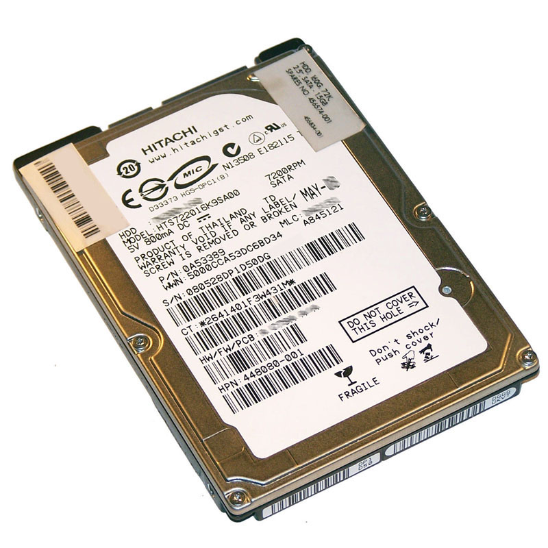 Hitachi 0A53389 - 160GB 7.2K SATA 1.5Gbps 2.5Inch 16MB Cache Hard Drive