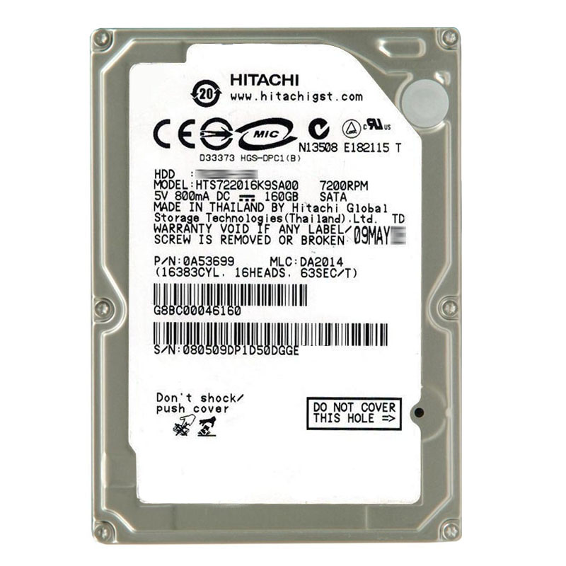 Hitachi 0A53699 - 160GB 7.2K SATA 2.5Inch 16MB Cache Hard Drive