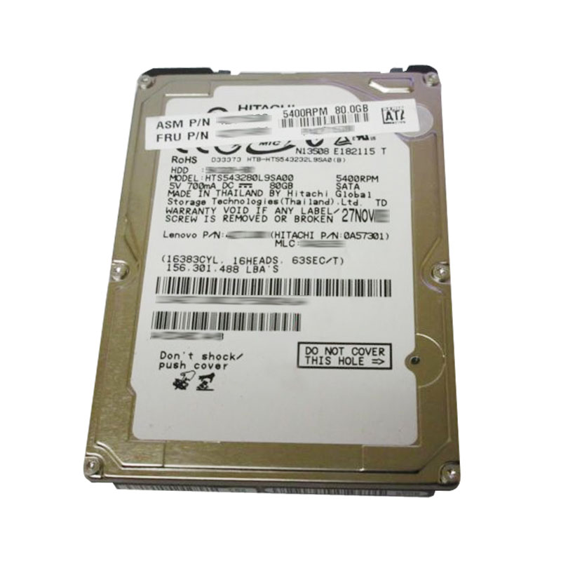 Hitachi 0A57301 - 80GB 5.4K SATA 2.5" Hard Drive