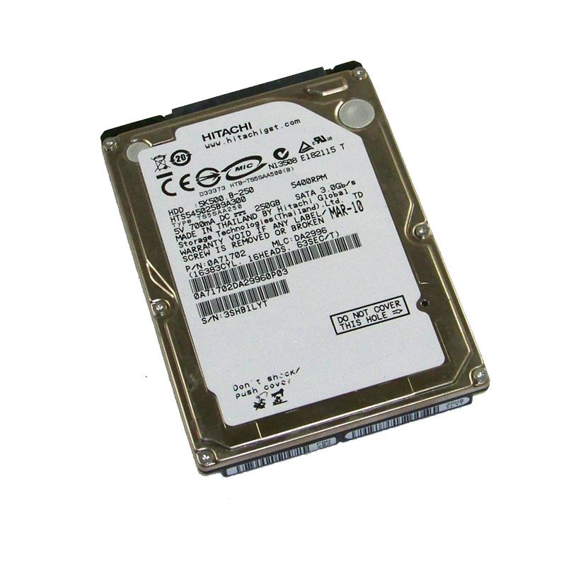 Hitachi 0A71702 - 250GB 5.4K SATA 2.5" Hard Drive