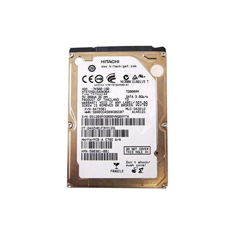 Hitachi 0A73301 - 160GB 7.2K SATA 2.5" Hard Drive