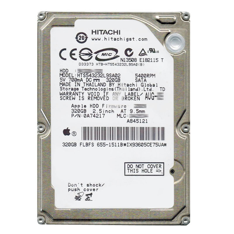 Hitachi 0A74217 - 320GB 5.4K SATA 1.5Gbps 3.5Inch 8MB Cache Hard Drive