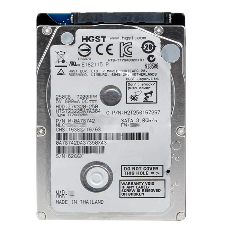 Hitachi 0A78742 - 250GB 7.2K SATA 3.0Gbps 2.5Inch Hard Drive