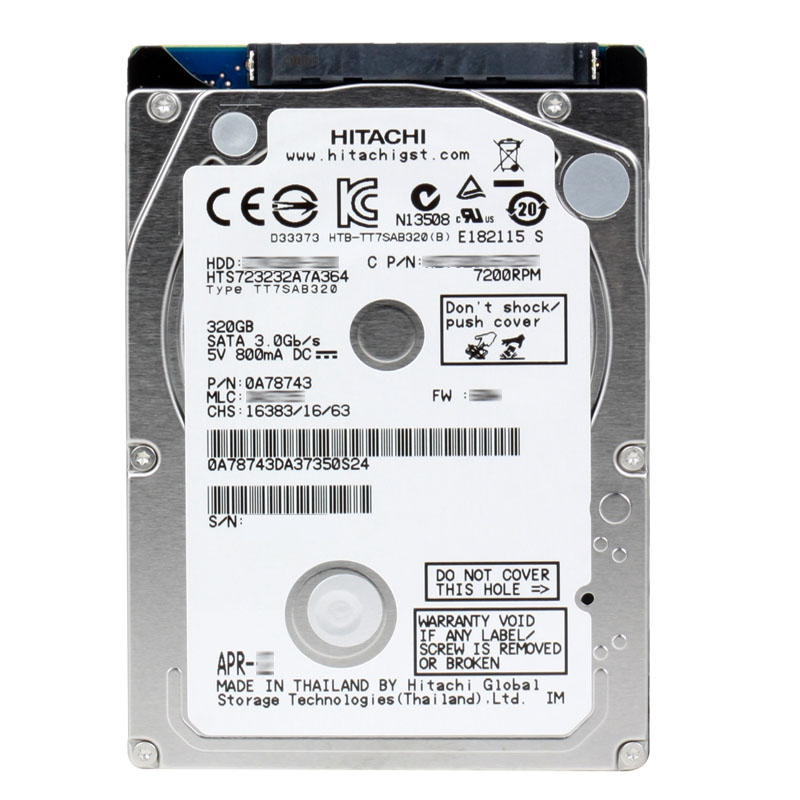 Hitachi 0A78743 - 320GB 7.2K SATA 3.0Gbps 2.5Inch 16MB Cache Hard Drive