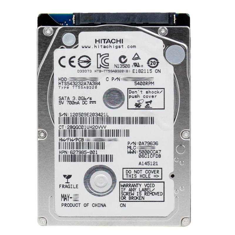 Hitachi 0A79636 - 320GB 5.4K SATA 3.0Gbps 2.5Inch 8MB Cache Hard Drive