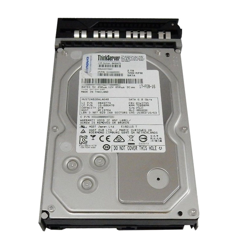 Lenovo 0A89475 - 2TB 7.2K SATA 6.0Gbps 3.5" Hard Drive