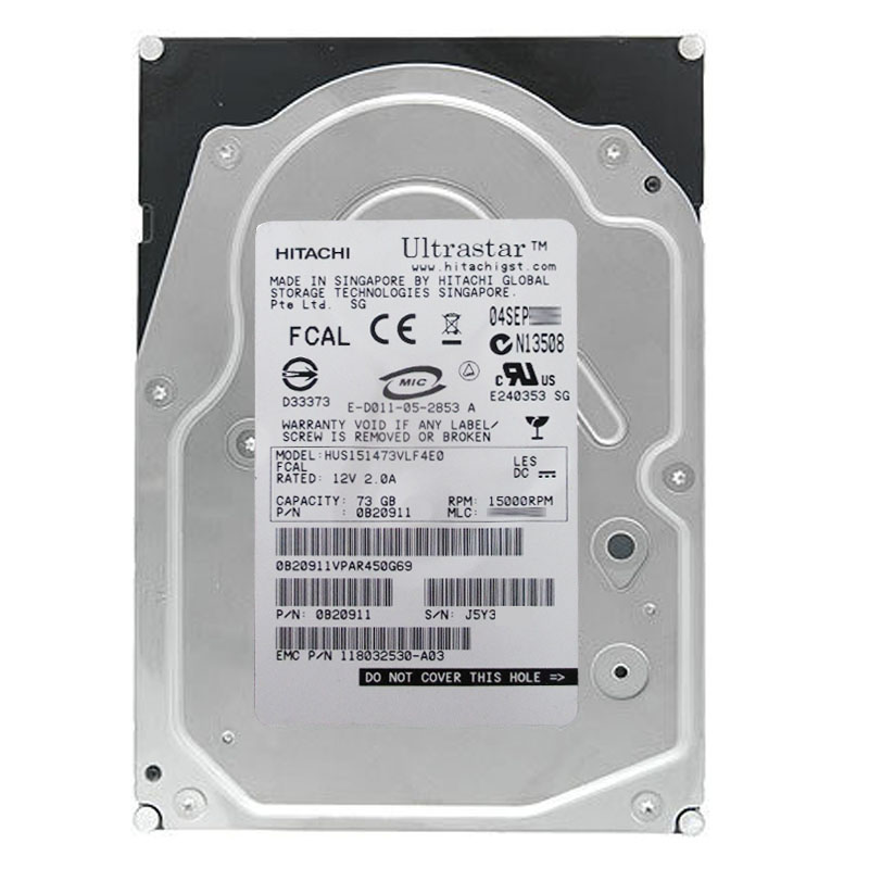 Hitachi 0B20911 - 73GB 15K Fibre Channel 4.0Gbps 3.5Inch 16MB Cache Hard Drive