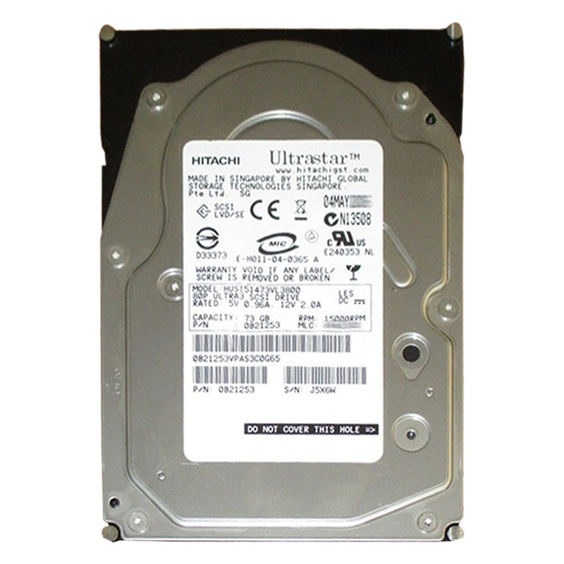 Hitachi 0B21253 - 73GB 15K 80-PIN Ultra-320 SCSI 3.5Inch 16MB Cache Hard Drive